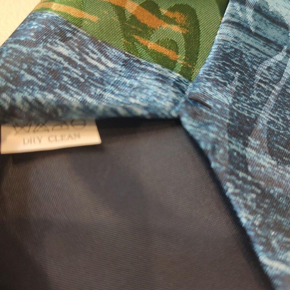 STEVEN‎ HARRIS Hawaii Silk Sunset Palm Trees Ocean NECK TIE Holiday Vacay - Picture 6 of 8